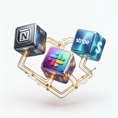 Slack, Stripe & Notion solution illustration